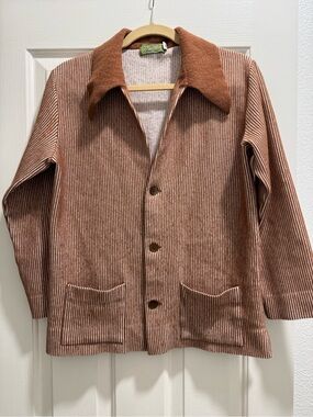 Vintage-Inspired Penwest (by Pendleton) Brown Striped Men’s Jacket